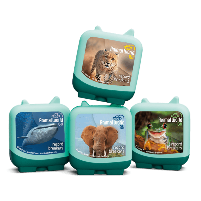Animal World Record Breakers Pocket Tonies - 4 Pack