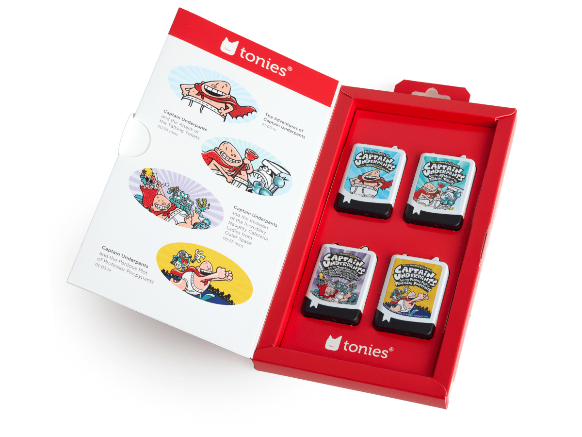 Captain Underpants Book Tonies - 4 Pack